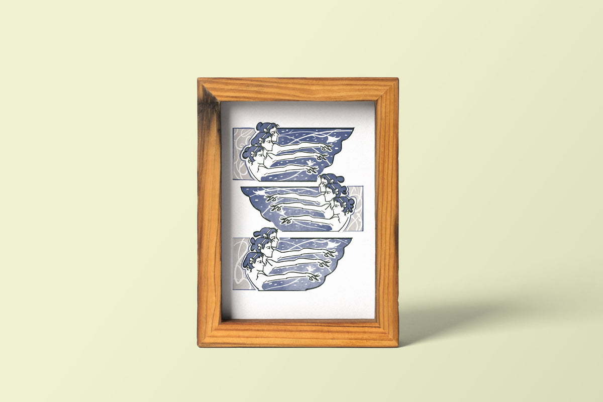 “Ladies” Art Nouveau inspired Fine Art Print