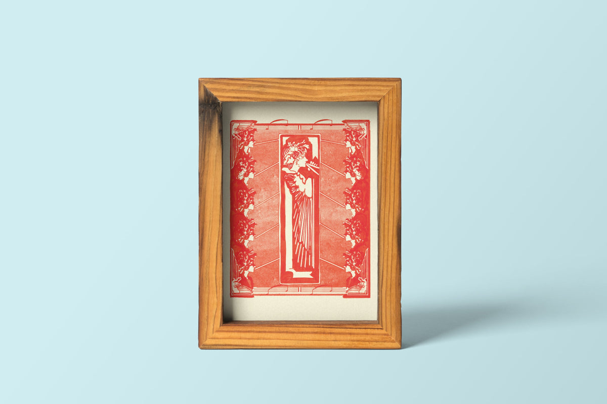 “Pipers” Art Nouveau inspired Fine Art Print