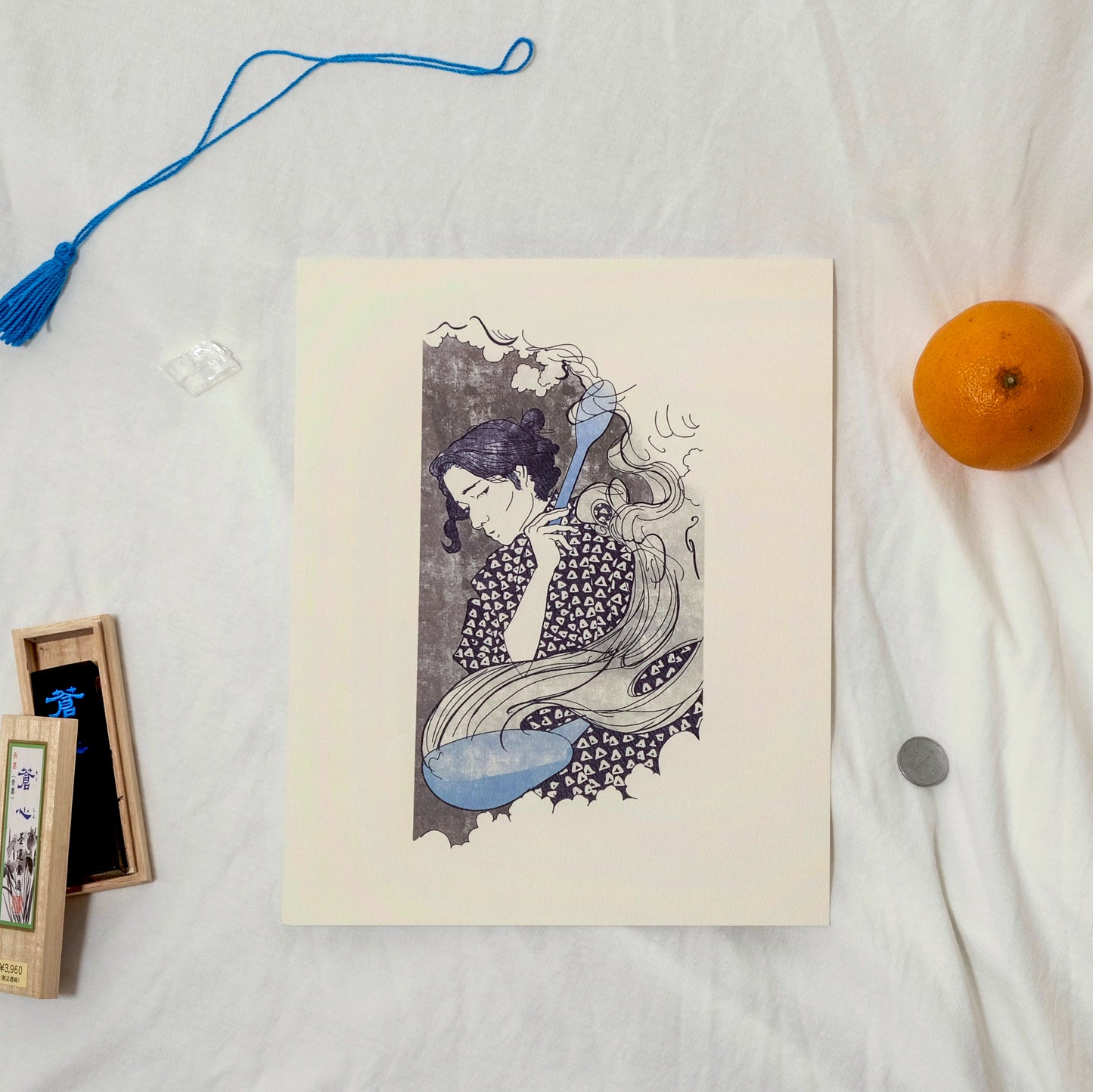 “Man Cooking” Japanese-Inspired Fine Art Print