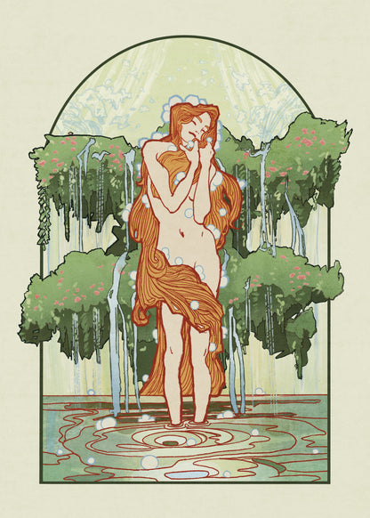 “Spring" Original Art Nouveau inspired print