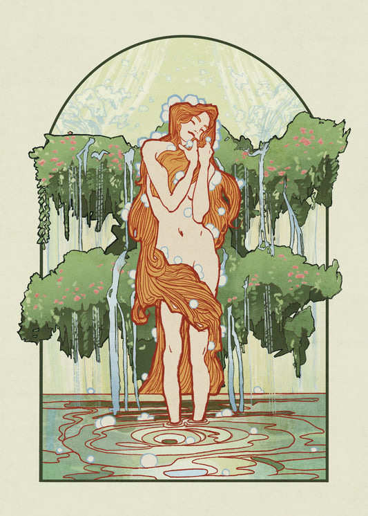 “Spring" Original Art Nouveau inspired print
