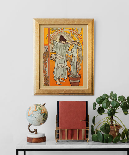 "Autumn" Original Art Nouveau inspired print