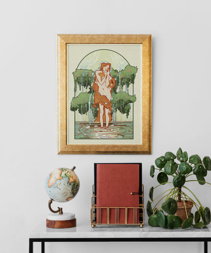 “Spring" Original Art Nouveau inspired print
