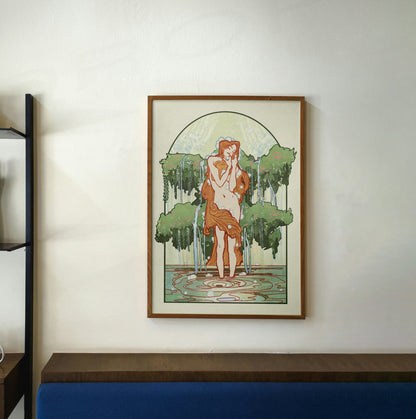 “Spring" Original Art Nouveau inspired print