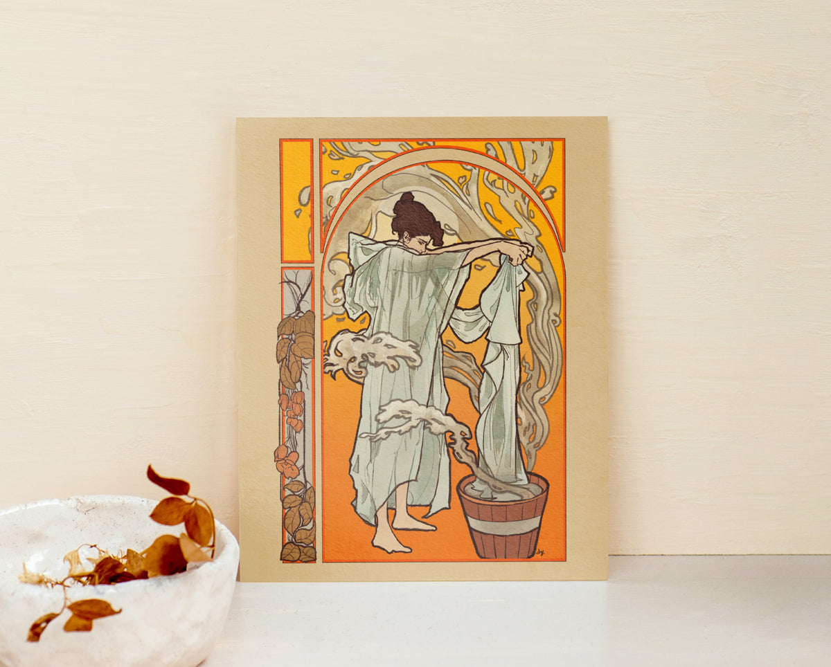 "Autumn" Original Art Nouveau inspired print