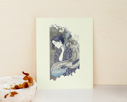 “Cooking” Japanese-Inspired Fine Art Print