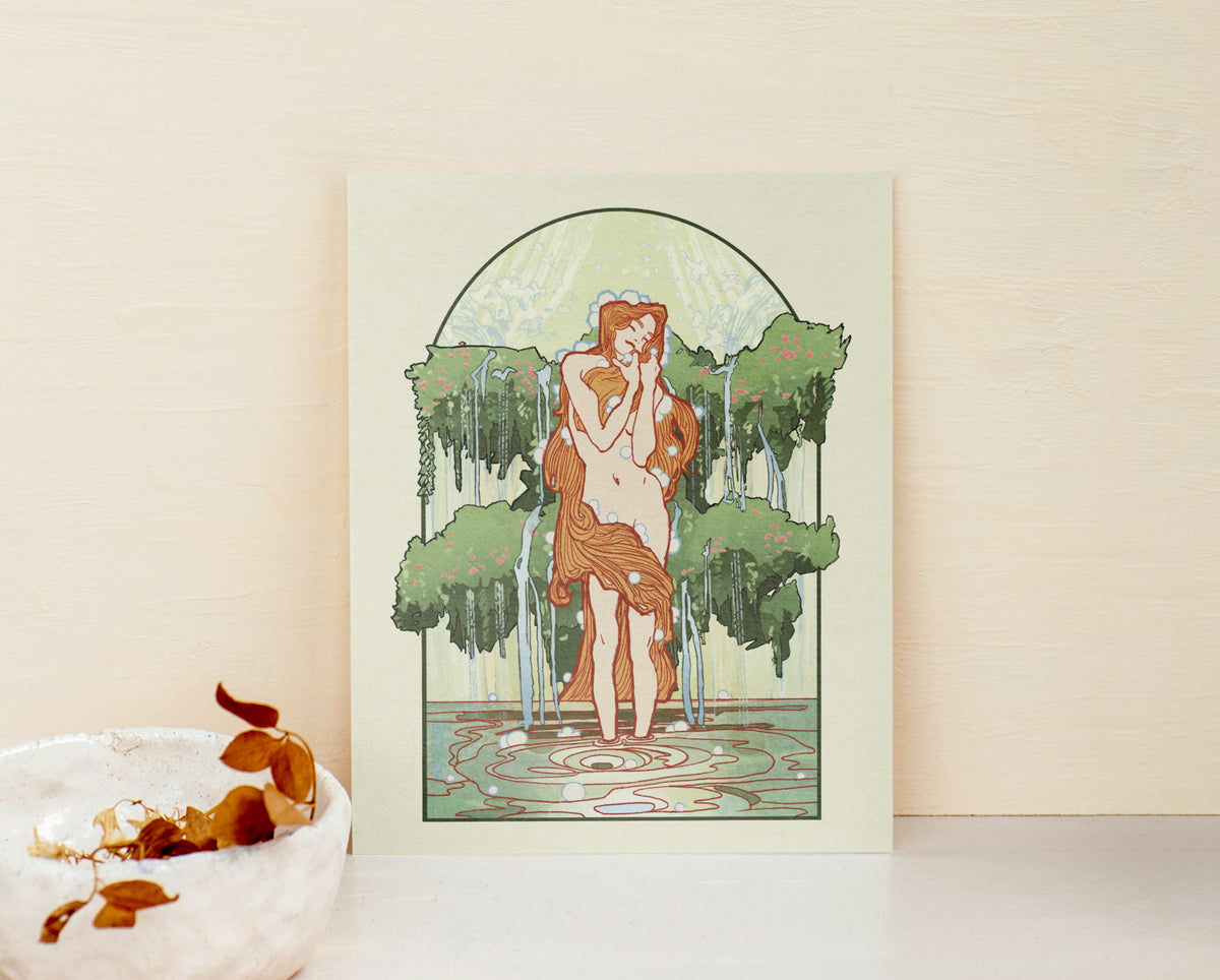 “Spring" Original Art Nouveau inspired print