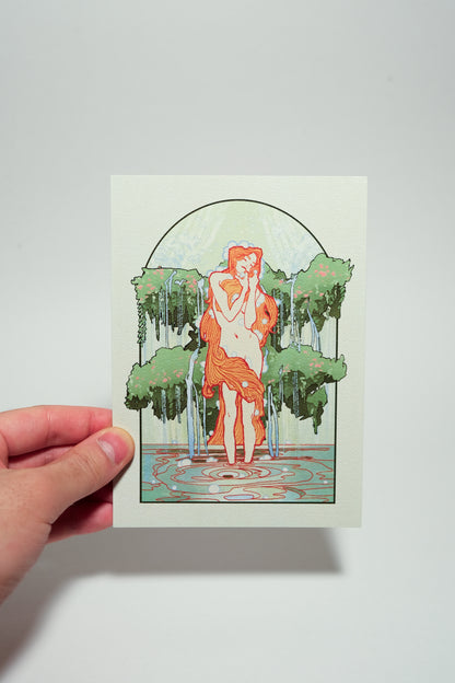“Spring" Original Art Nouveau inspired print