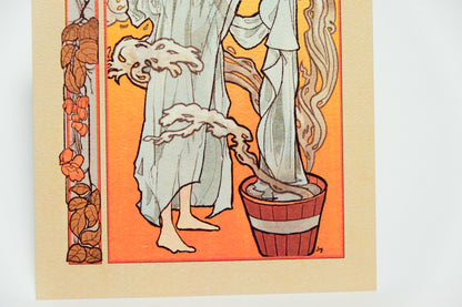 "Autumn" Original Art Nouveau inspired print