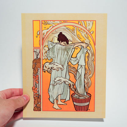 "Autumn" Original Art Nouveau inspired print