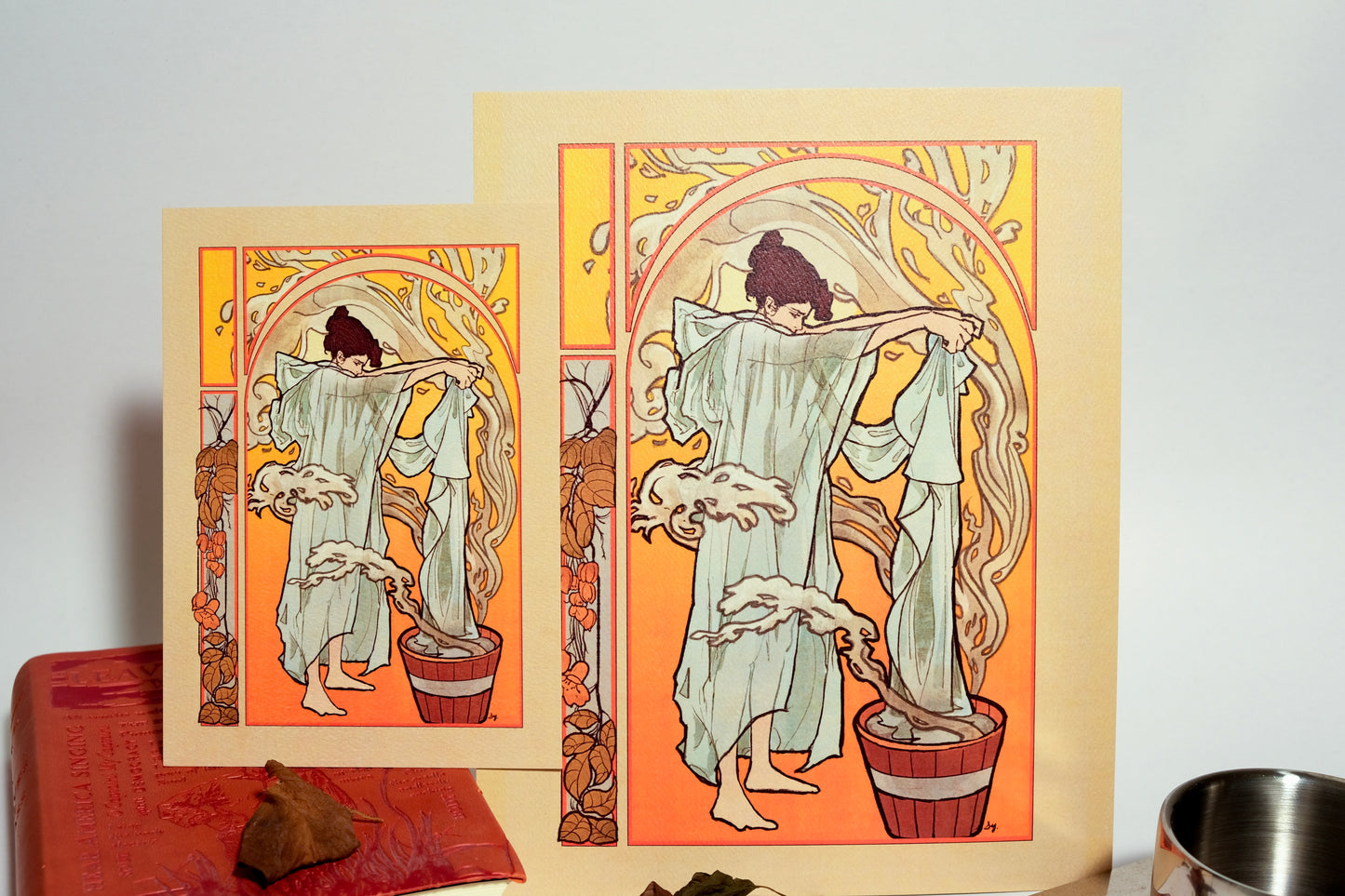 "Autumn" Original Art Nouveau inspired print