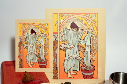 "Autumn" Original Art Nouveau inspired print