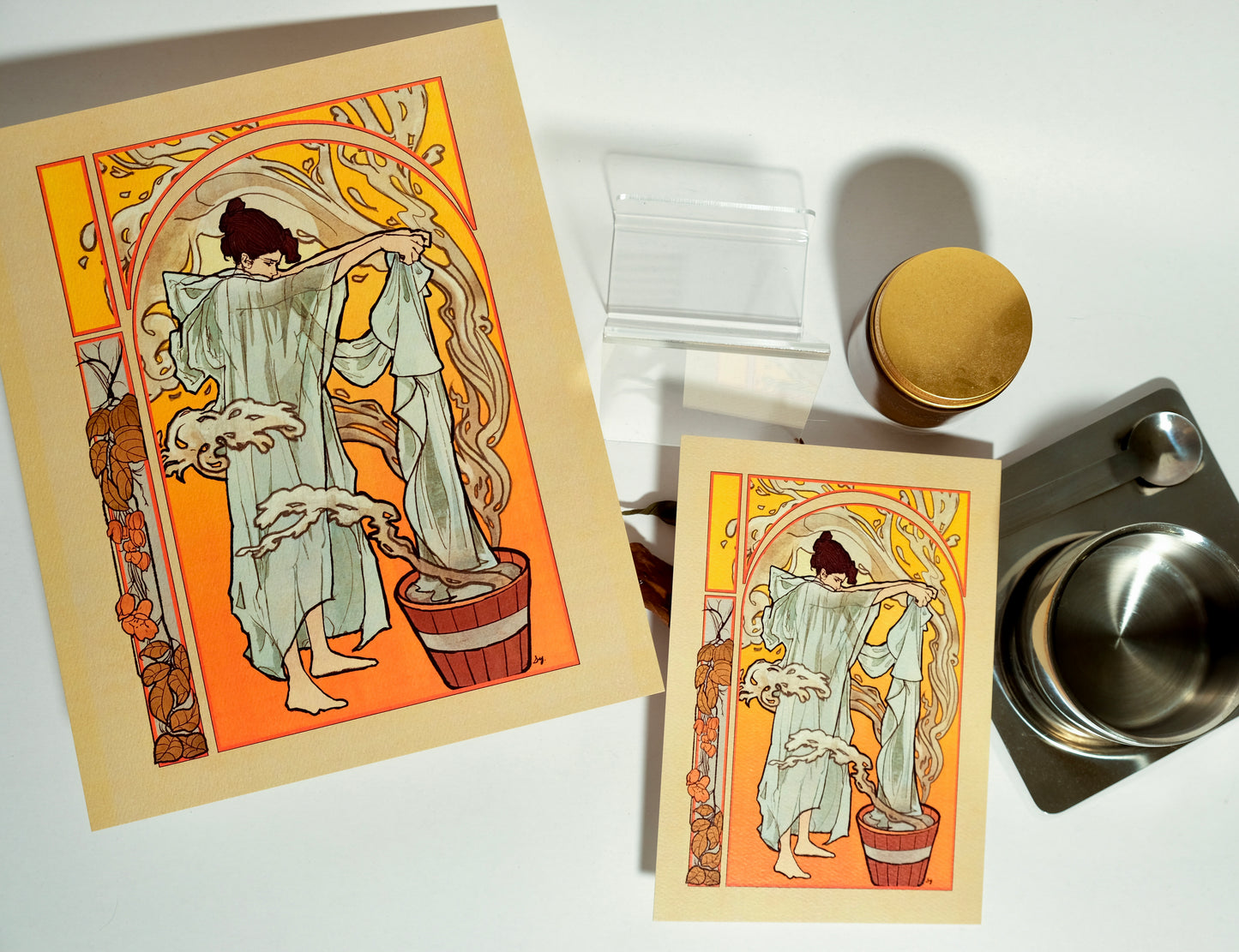 "Autumn" Original Art Nouveau inspired print