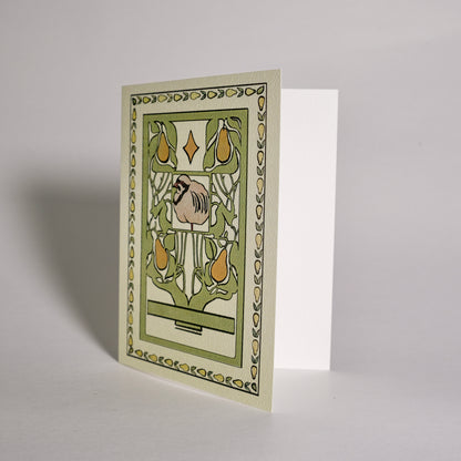 Day 1 “Partridge in a Pear Tree” Greeting Card