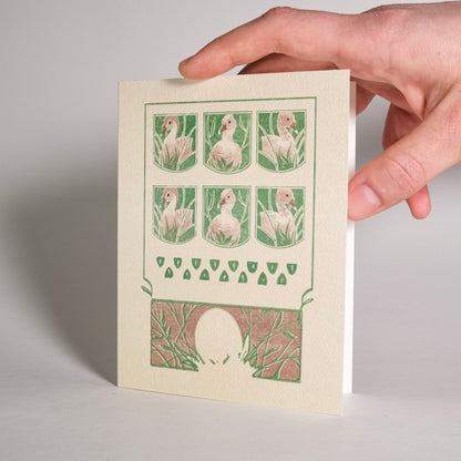 Day 6 "Six Geese a-Laying" Greeting Card
