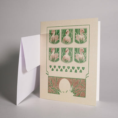 Day 6 "Six Geese a-Laying" Greeting Card