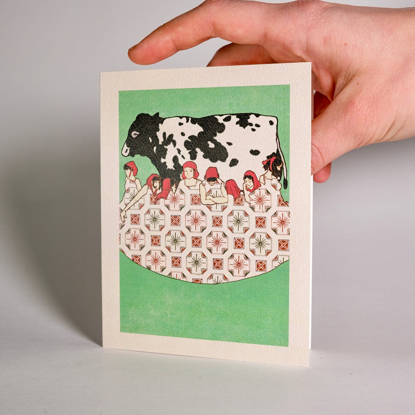 Day 8 "Maids a-Milking" Greeting Card