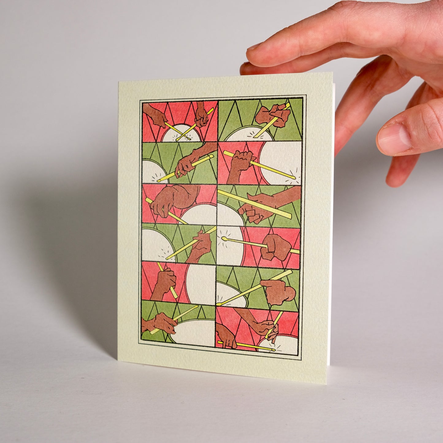 Day 12 "Twelve Drummers Drumming" Greeting Card