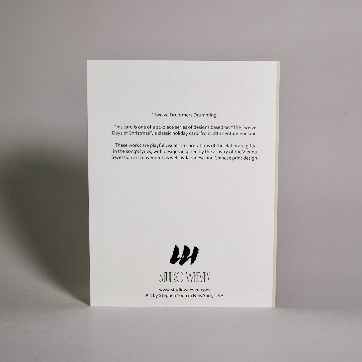 Day 12 "Twelve Drummers Drumming" Greeting Card