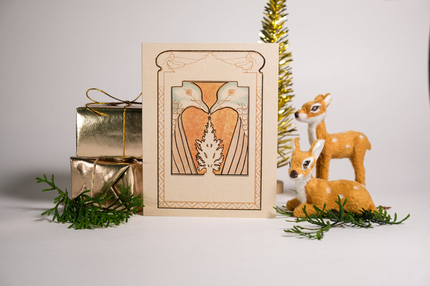 Day 2 “Two Turtle Doves” Greeting Card