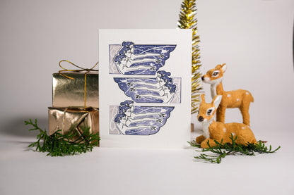 Day 9 "Nine Ladies Dancing" Greeting Card