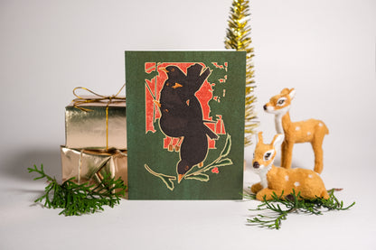 Day 4 "Four Calling Birds" Greeting Card