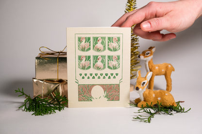 Day 6 "Six Geese a-Laying" Greeting Card