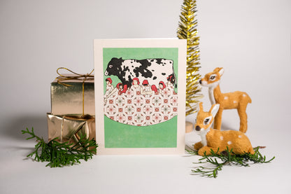 Day 8 "Maids a-Milking" Greeting Card