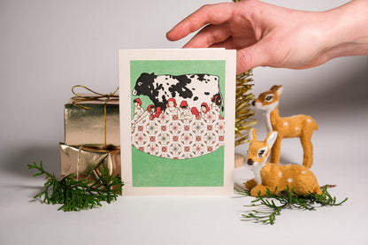 Day 8 "Maids a-Milking" Greeting Card