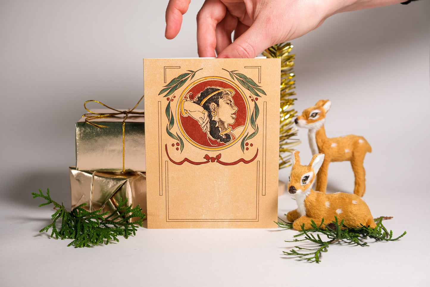 Day 5 "Five Golden Rings" Greeting Card