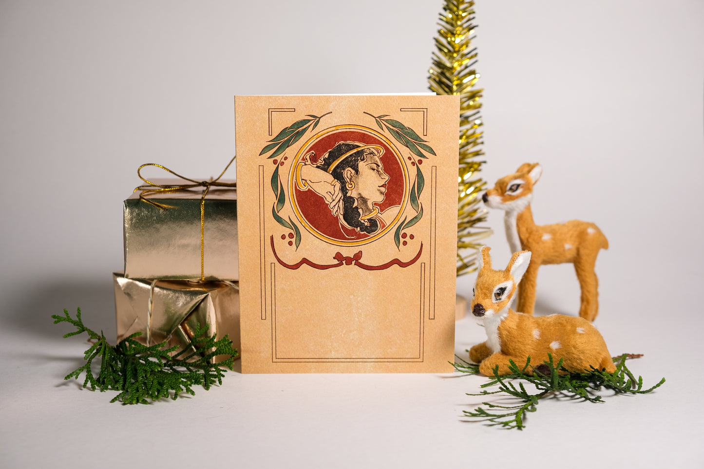 Day 5 "Five Golden Rings" Greeting Card