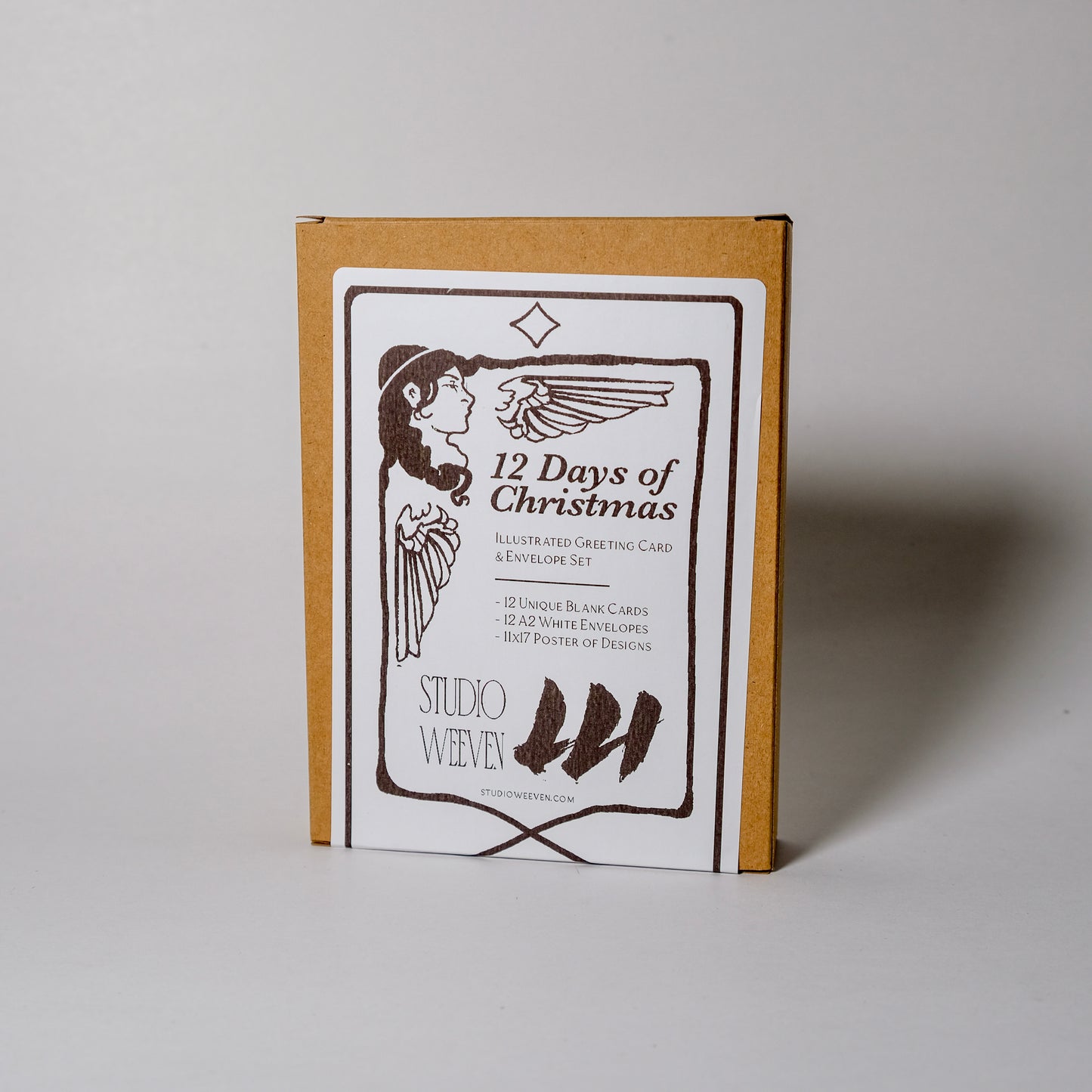 The Holiday Card Pack - "12 Days of Christmas" Illustrated Greeting Cards and Poster