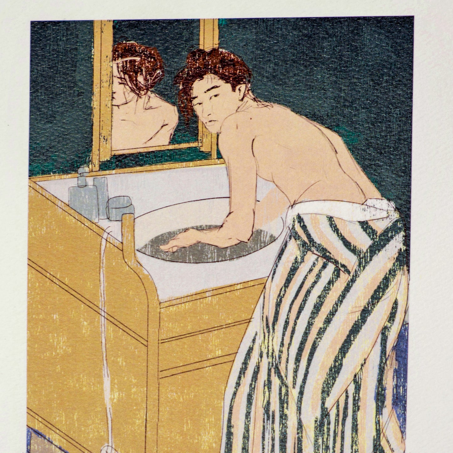 “Woman Bathing (Self-Portrait)” Mary Cassatt Inspired Fine Art Print
