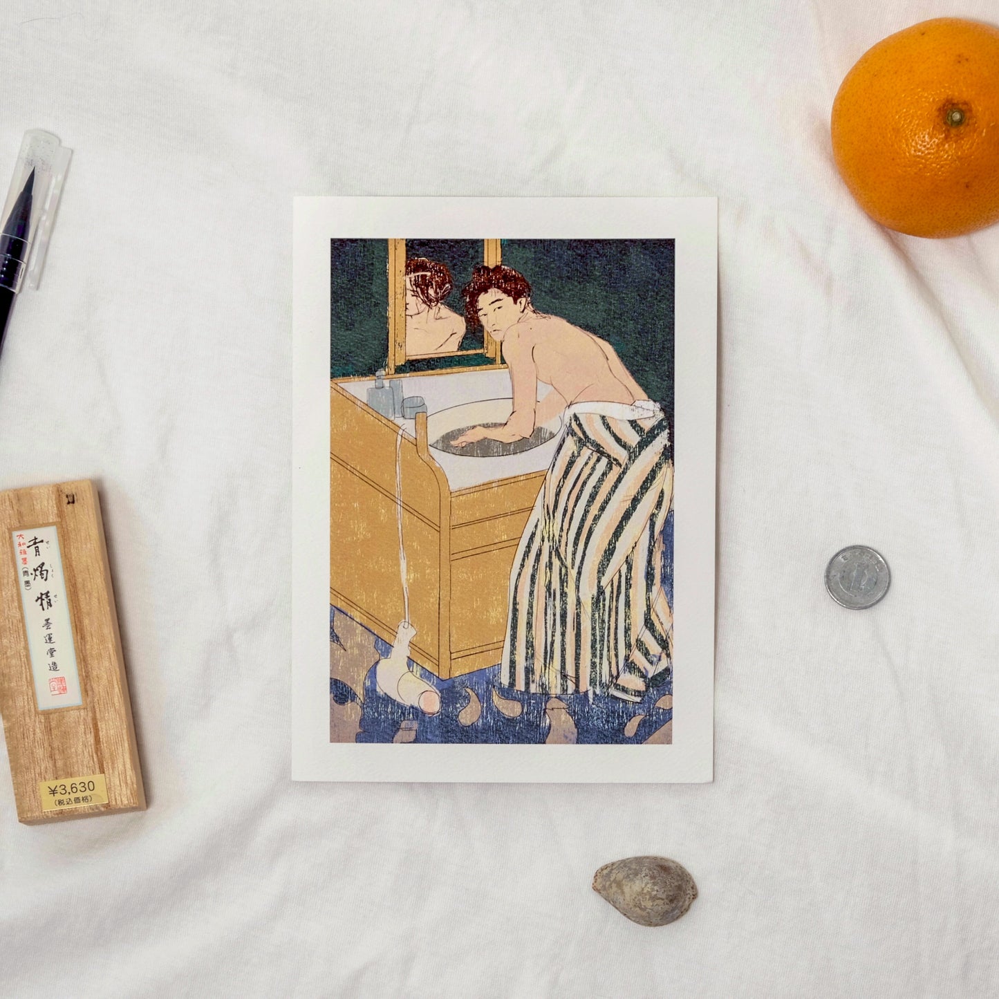 “Woman Bathing (Self-Portrait)” Mary Cassatt Inspired Fine Art Print